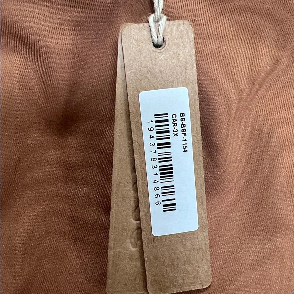 New! Skims 3X One shoulder caramel onesie jumpsuit.